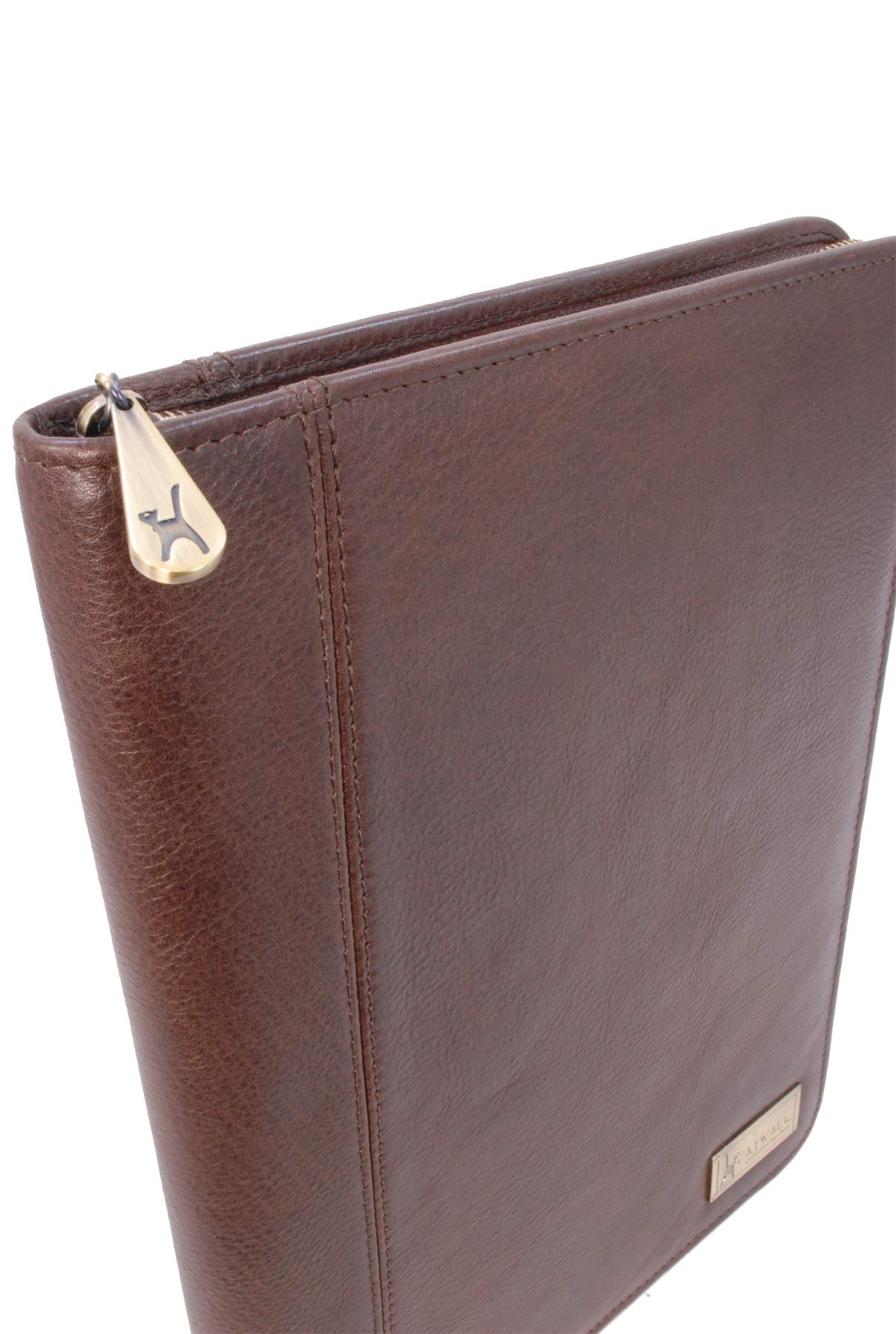 Catwalk Collection Handbags - Cartella Portadocumenti Pelle da Viaggio - Cartellina Porta Tablet e Documenti - Carpetta A4 - Chloe - Marrone