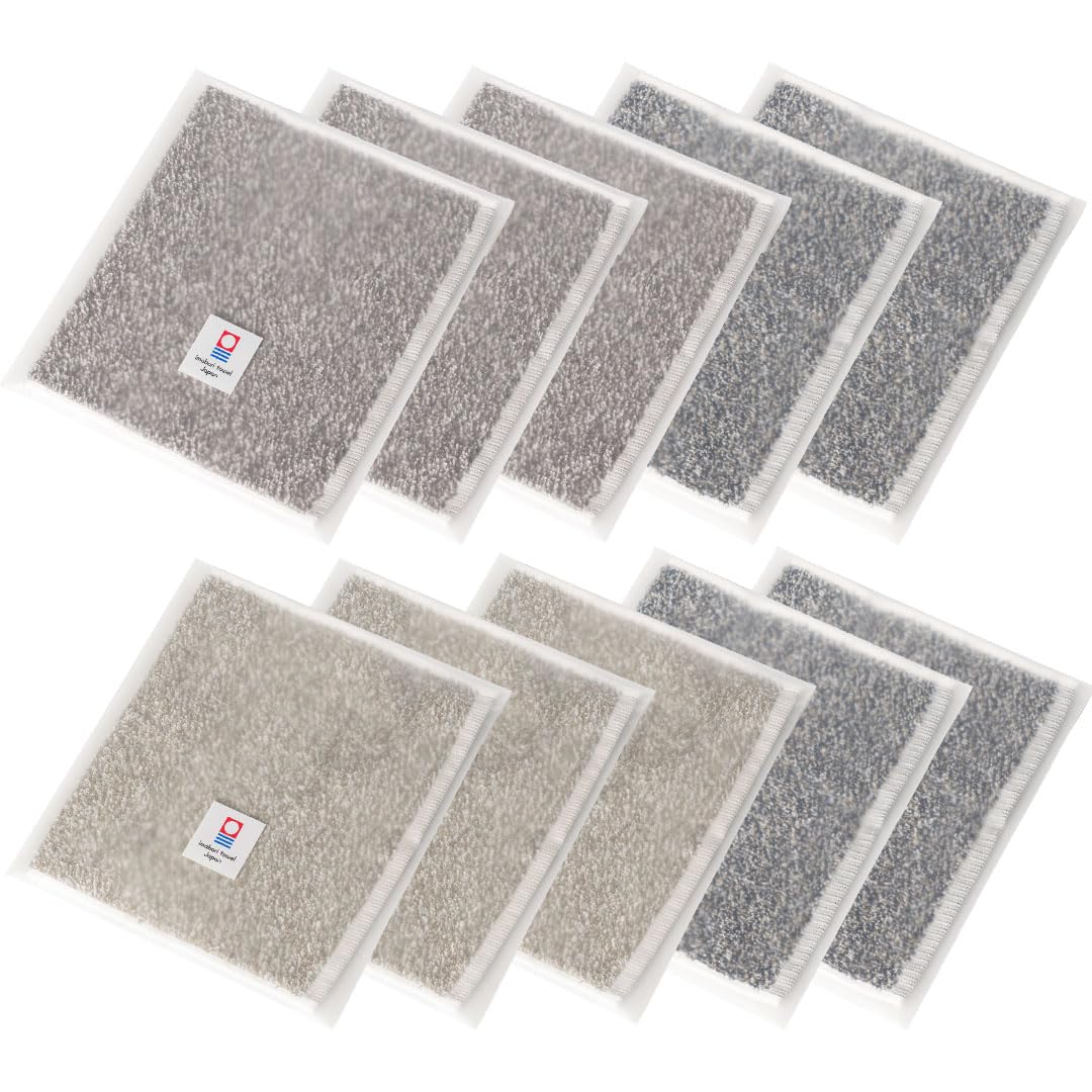 Imabari Towel Handkerchief 10 Pack TAVARAT Cotton Heathered Japan