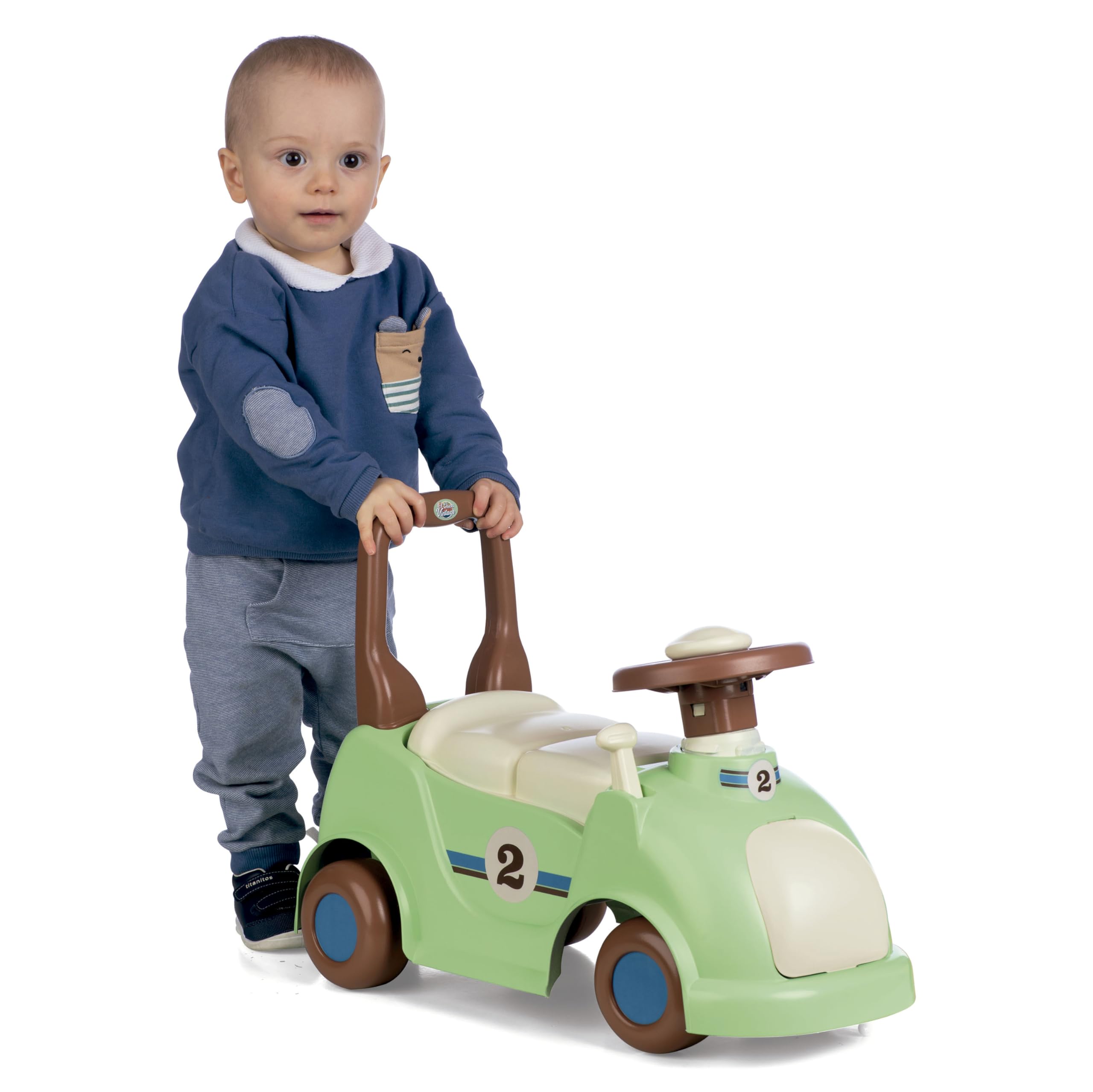 Chicos - Vintage Sport Ride-On, Rutschauto ab 1 Jahr | Kinderfahrzeug für Jungen und Mädchen | Inklusive Aufbewahrungsschublade | Kinder Auto ab 10 Monaten (35223)