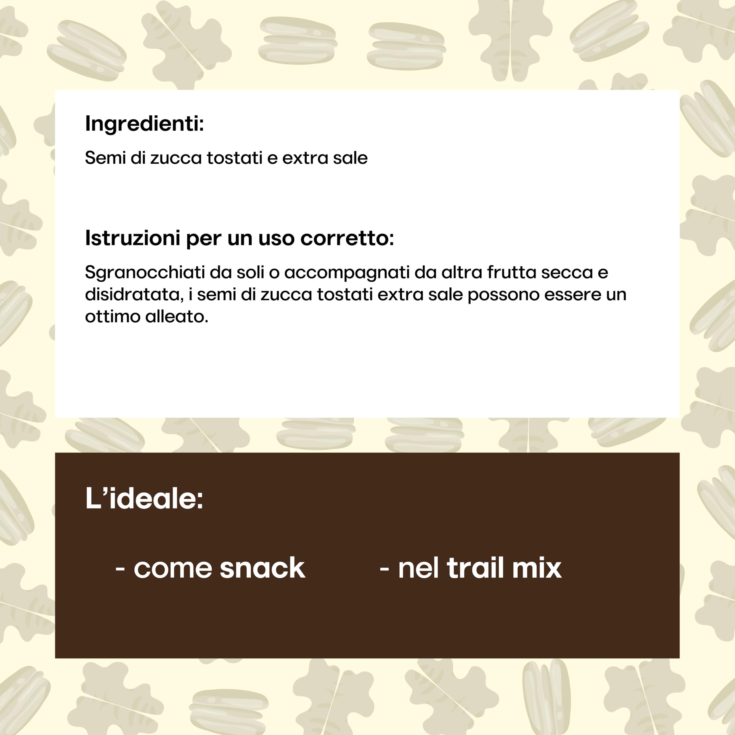 Il Contadino - Antichi Sapori | SEMI DI ZUCCA TOSTATI E EXTRA SALE | Confezione Salva Freschezza, Tostatura Frequente, Frutta Secca di Qualità Premium, No Conservanti, Sale Extra (1 Kg)