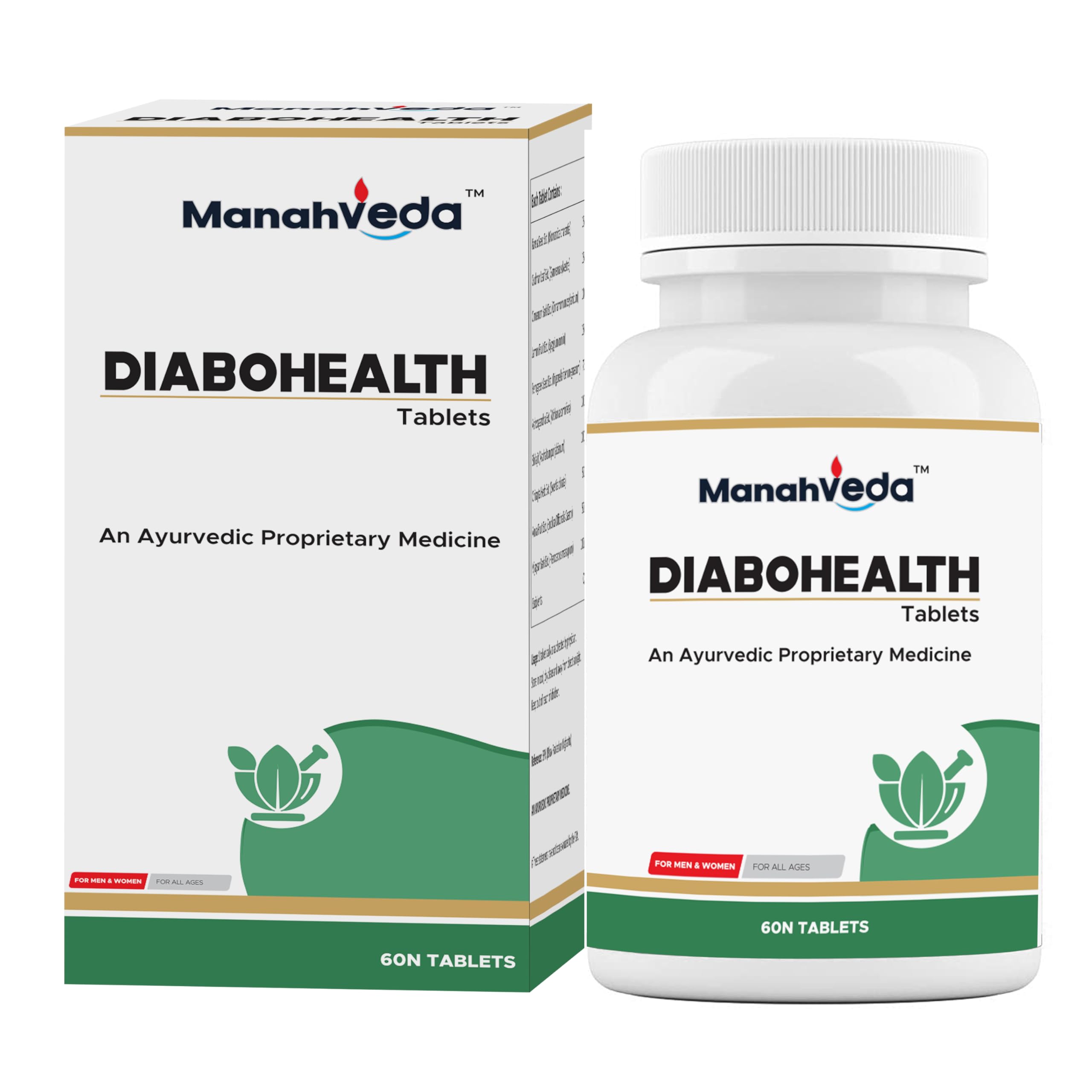 Diabohealth 60 Tablets – Ayurvedic Formula Helps for Blood Sugar, Heart, Nerve, Immune Support, Liver Health, Strength & Stamina.-image-32