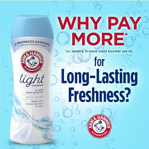Miniatura 9 de Arm & Hammer Light In-Wash - Potenciador de aroma Crisp Clean de 24 onzas (paquete de 4)