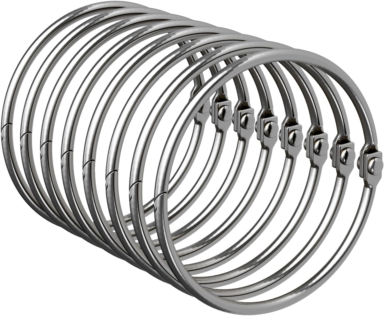 Bathway Shower Curtain Rings, Bathway Shower Curtain Hooks Anti-Drop Shower Rings for Curtain, Metal Shower Curtain Rings Rust Proof, Chrome Shower Hooks for Shower Curtain Rod, Shower Rod Hook 12Pcs