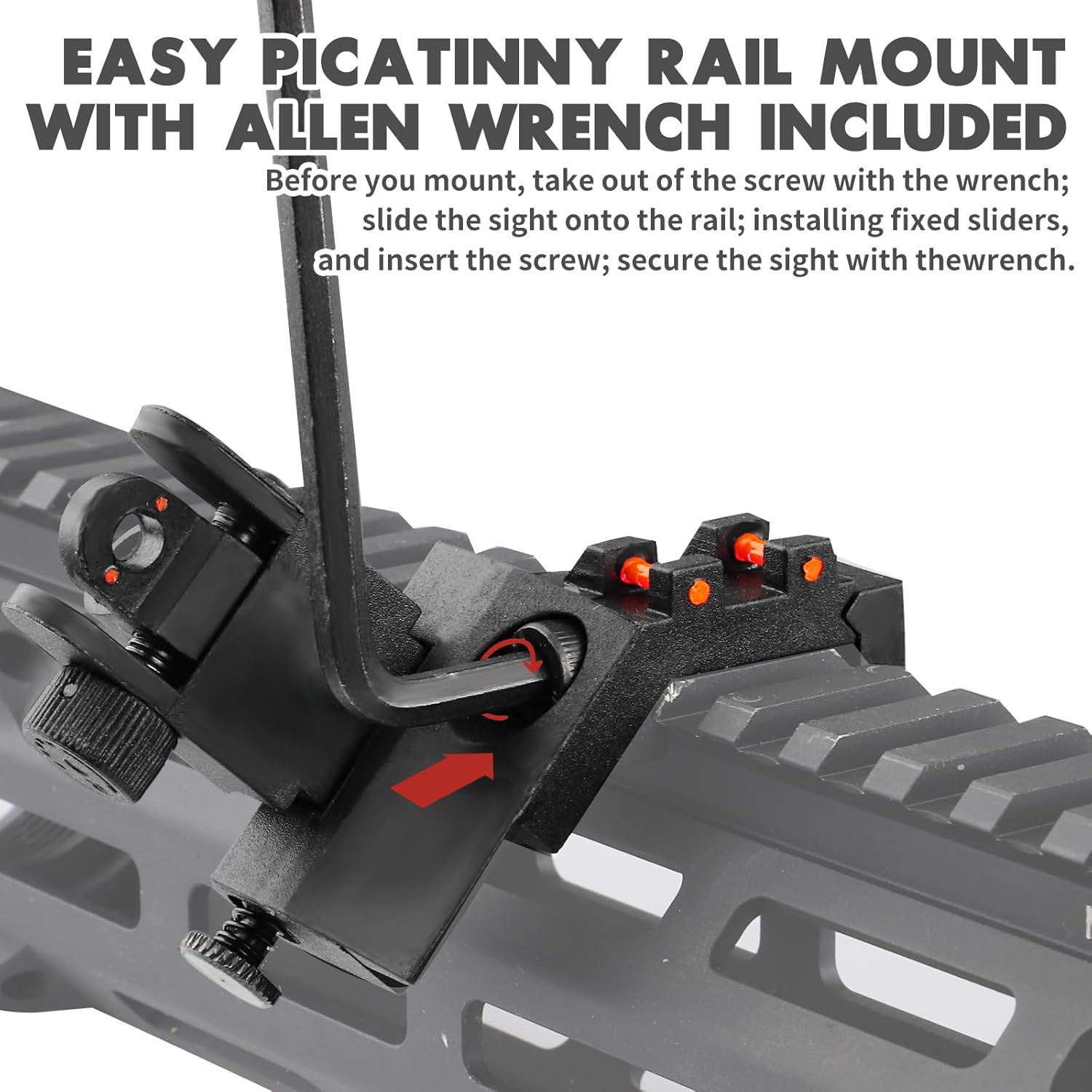 ZBULAR 45 Degree Offset Fiber Optic Sights