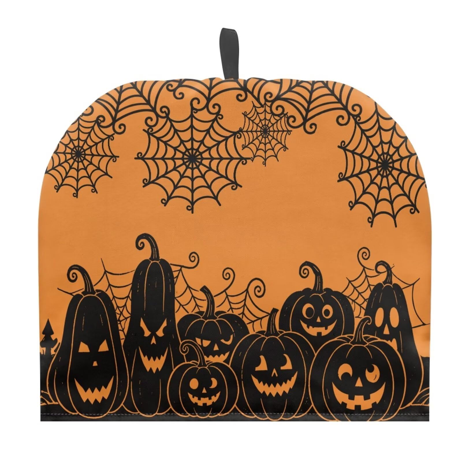Hudotybom Spider Web Tea Cozy for Teapots Halloween Pumpkin Lantern Tea Cozy Teapot Protector Insulated Teapot Covers Keep Warm