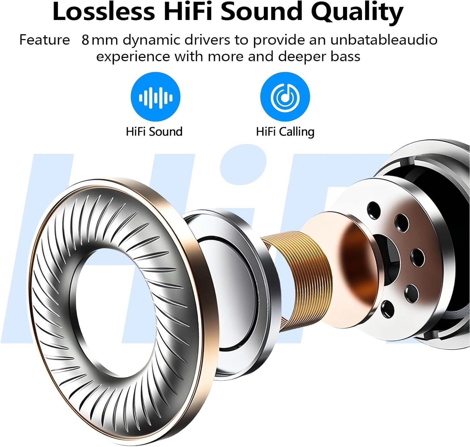 Osmo Official Earbuds, Resistentes al Agua IPX5, con Cancelación Activa de Ruido, Cancelación Activa de Ruido de 35 dB, ultraligeros (3,8 g), diseño ergonómico. Drivers HiFi de 10 mm