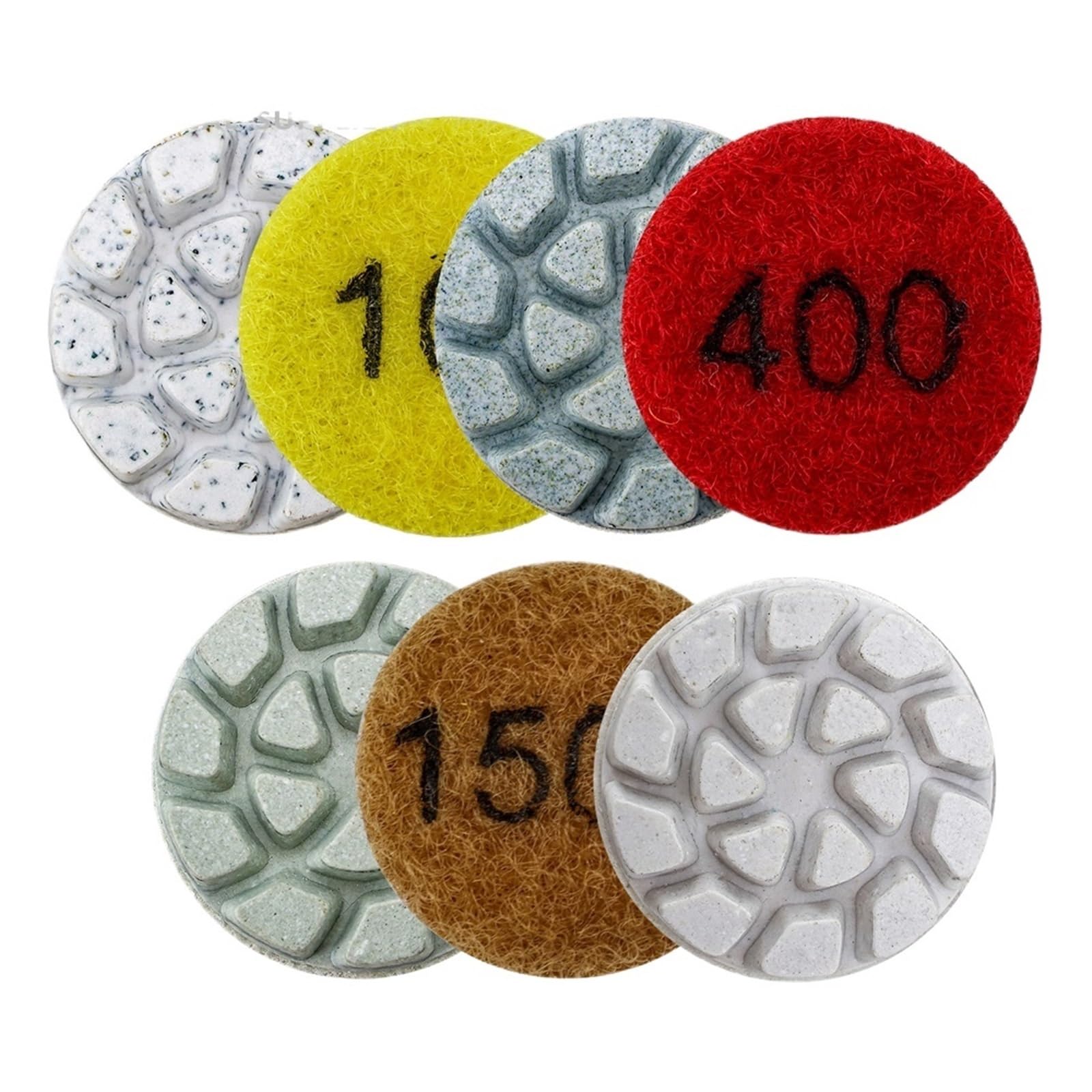 Almohadillas de pulido Uds Dia25mm almohadillas de pulido diamante for granito mármol resina Flexible disco lijado 1 pulgada Mini juego almohadilla pulidora piedra(Grit 200)