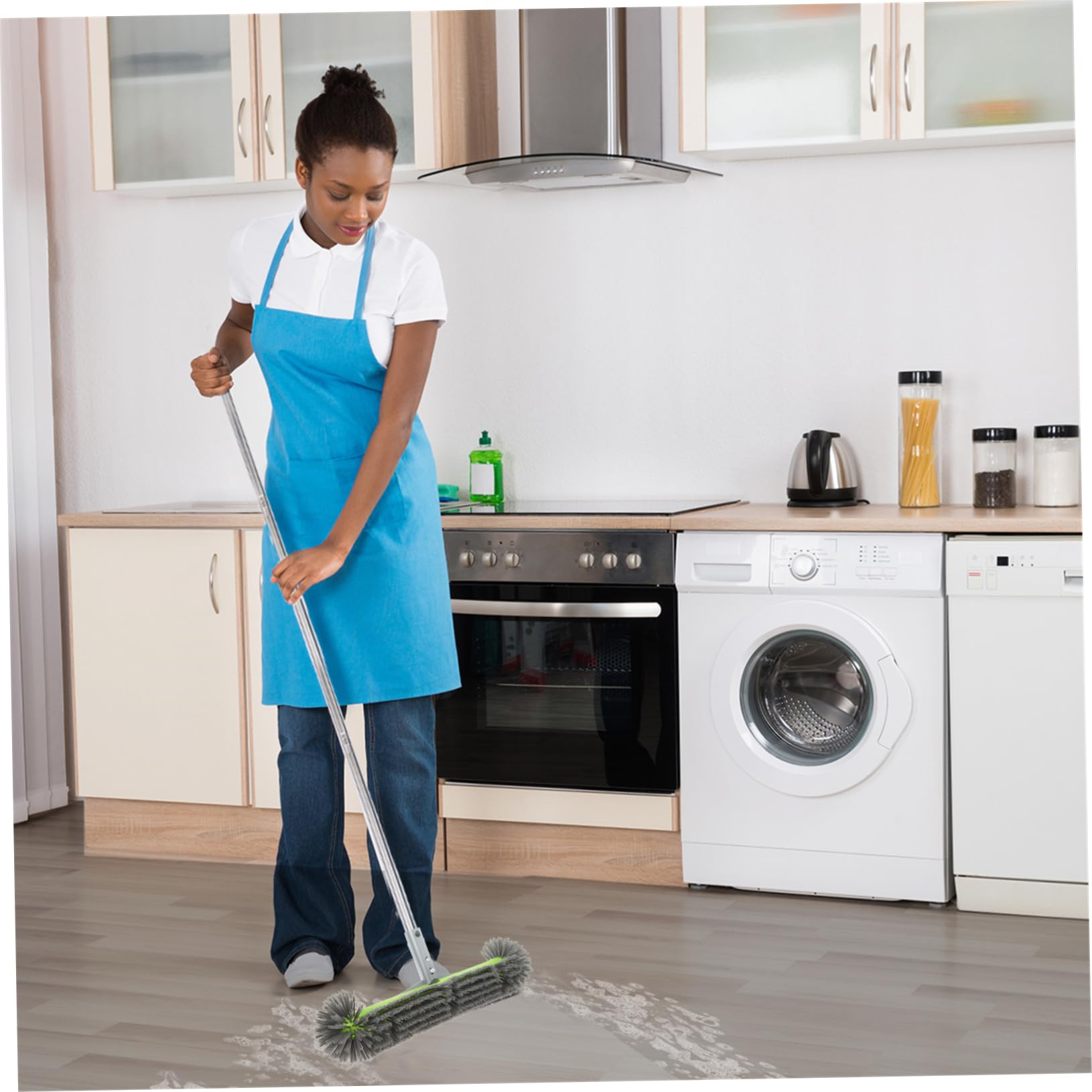 BESTonZON Pool Brush Head with Dense Bristles for Cleaning Heavy Duty Polished Brush Head for Swimming Pools Gardens and Commercial Use