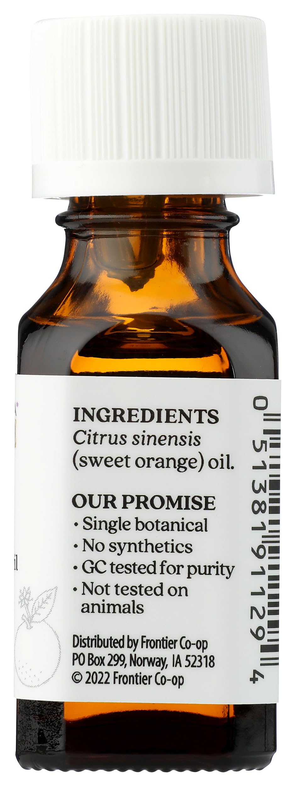 100% puro aceite esencial de naranja dulce, oz fl 0,5 (15 ml) - Aura Cacia