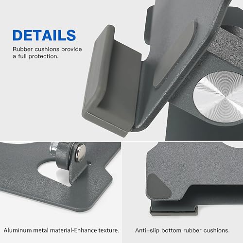 Miniatura 2 de KABCON Soporte para tableta, soporte para tableta para iPad, soporte de escritorio ajustable portátil multiángulo compatible con iPad Pro 9.7 10.5