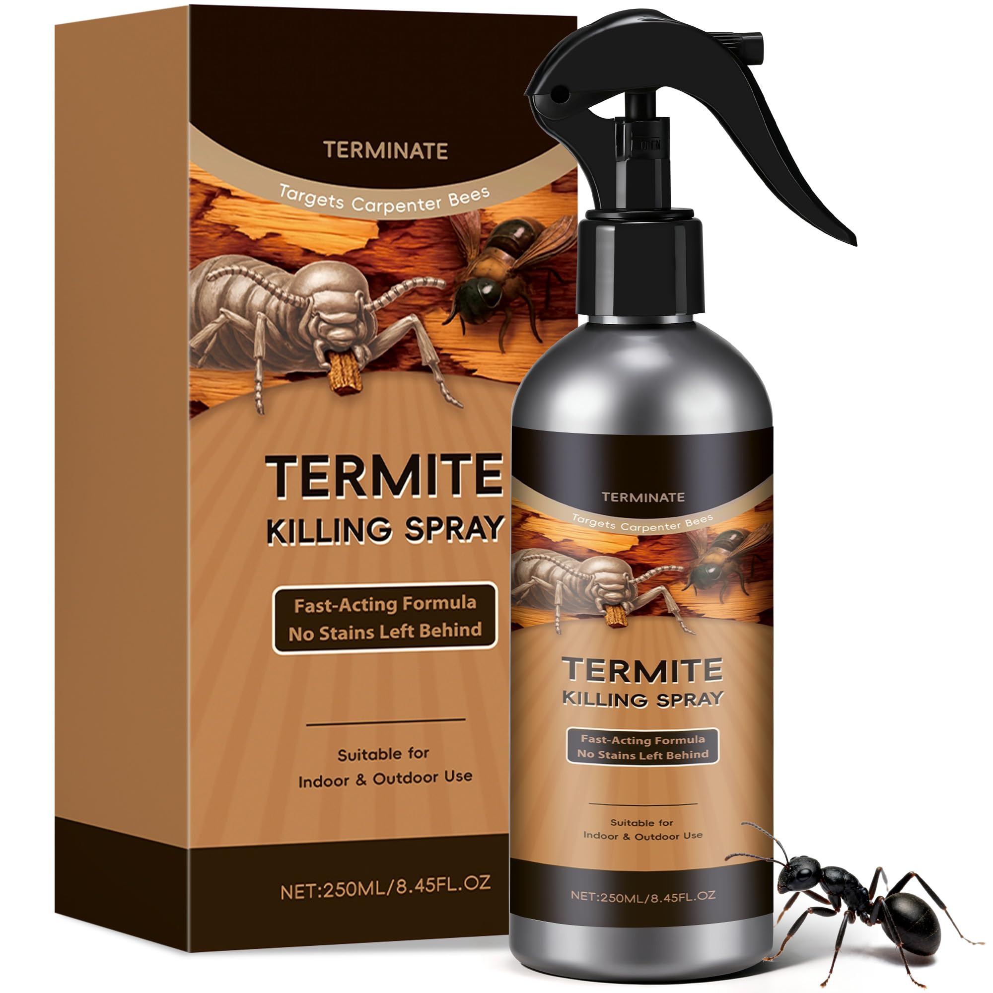 Yineaae Ameisen Repellent Spray, Effektiver Anti Ameisen Spray, Mittel gegen Ameisen für Innen & Außen (250ml)