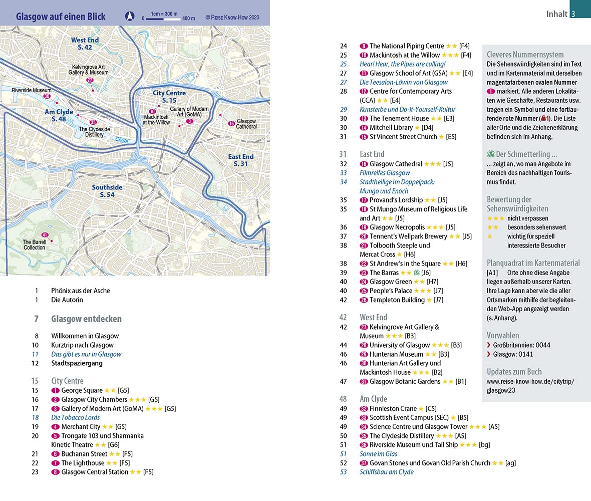 Reise Know-How CityTrip Glasgow: Reiseführer mit Stadtplan und kostenloser Web-App
