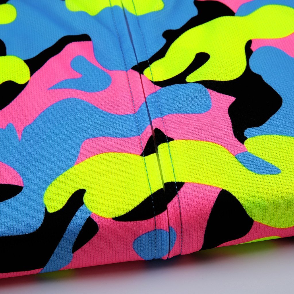 Set di Maglia Ciclismo per Bambino (Maglia Bici a Manica Corta + Pantaloncini con Imbottitura)