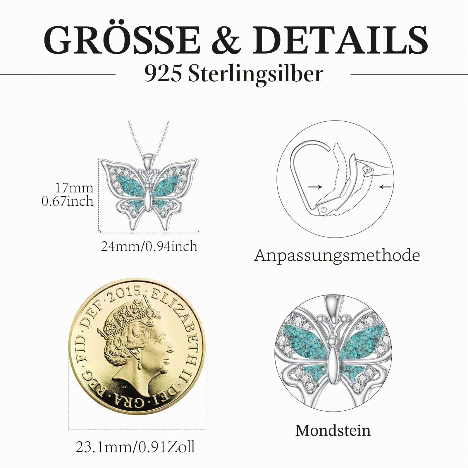 Tier Halskette 925 Sterling Silber Ente/Hund/Faultier/Schwein/Tier Kette Weihnachten Geburtstag Muttertag Jahrestag Schmuck Geschenke für Mutter Ehefrau Tochter Schwestern