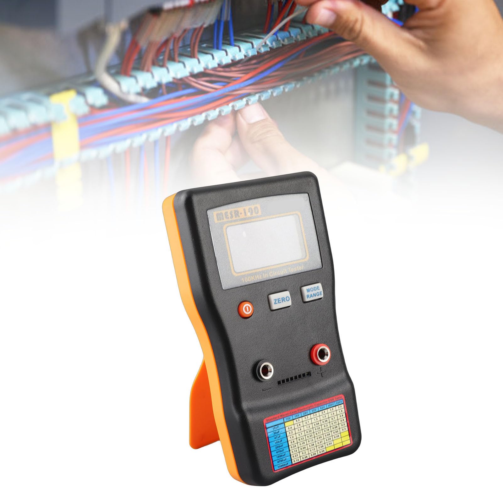 Semme MESR 100 Miernik Kondensatorów z Automatycznym Ustawianiem Zakresu, Wysoki Tester do Analizy Obwodów Lekki i Przenośny Zasilanie Bateryjne/USB do Naprawy Elektroniki