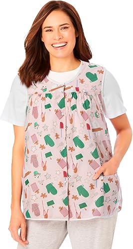 Only Necessities Delantal frontal a presión de talla grande