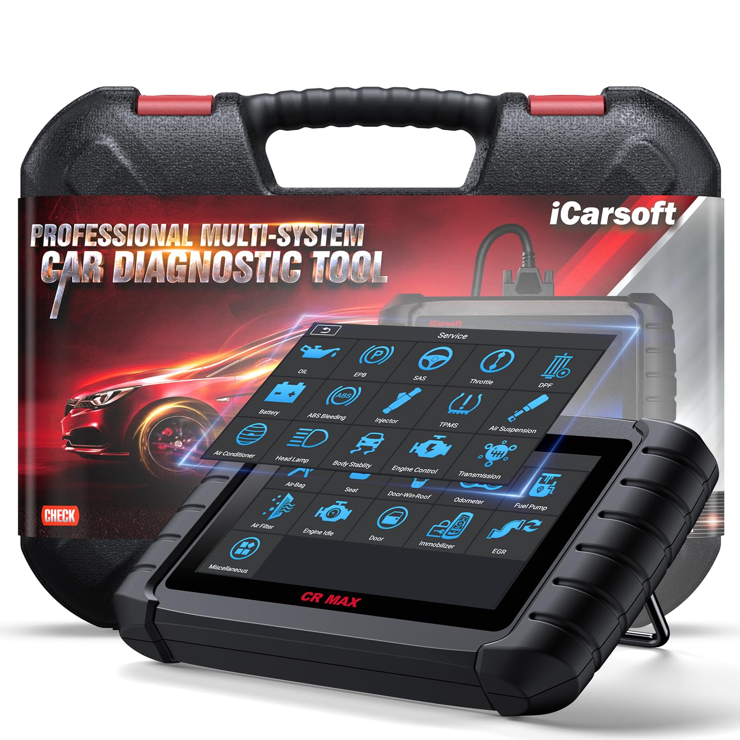 E-Control ＋FULL SCAN SYSTEM セット Bidirectional Scan Tool iCarsoft CR MAX OBD2 Scanner Diagnostic