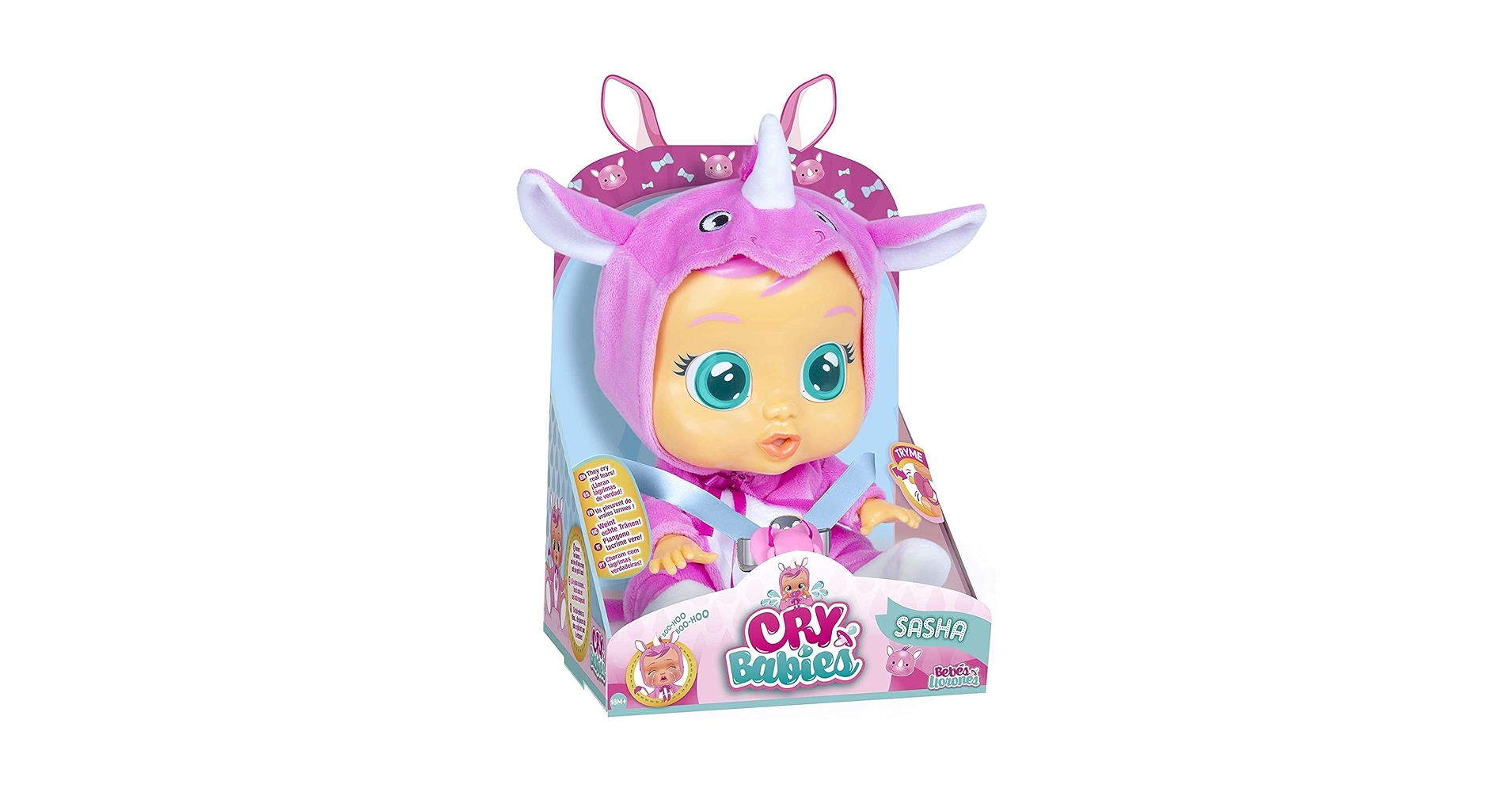 Amazon.com: Cry Babies Sasha The Rhino Baby Doll, Amazon