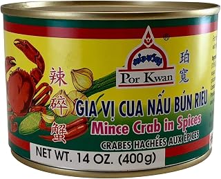 Por Kwan Minced Crab in Spices 14oz - Authentic Thai Crab Paste for Curries & Stir-Fries