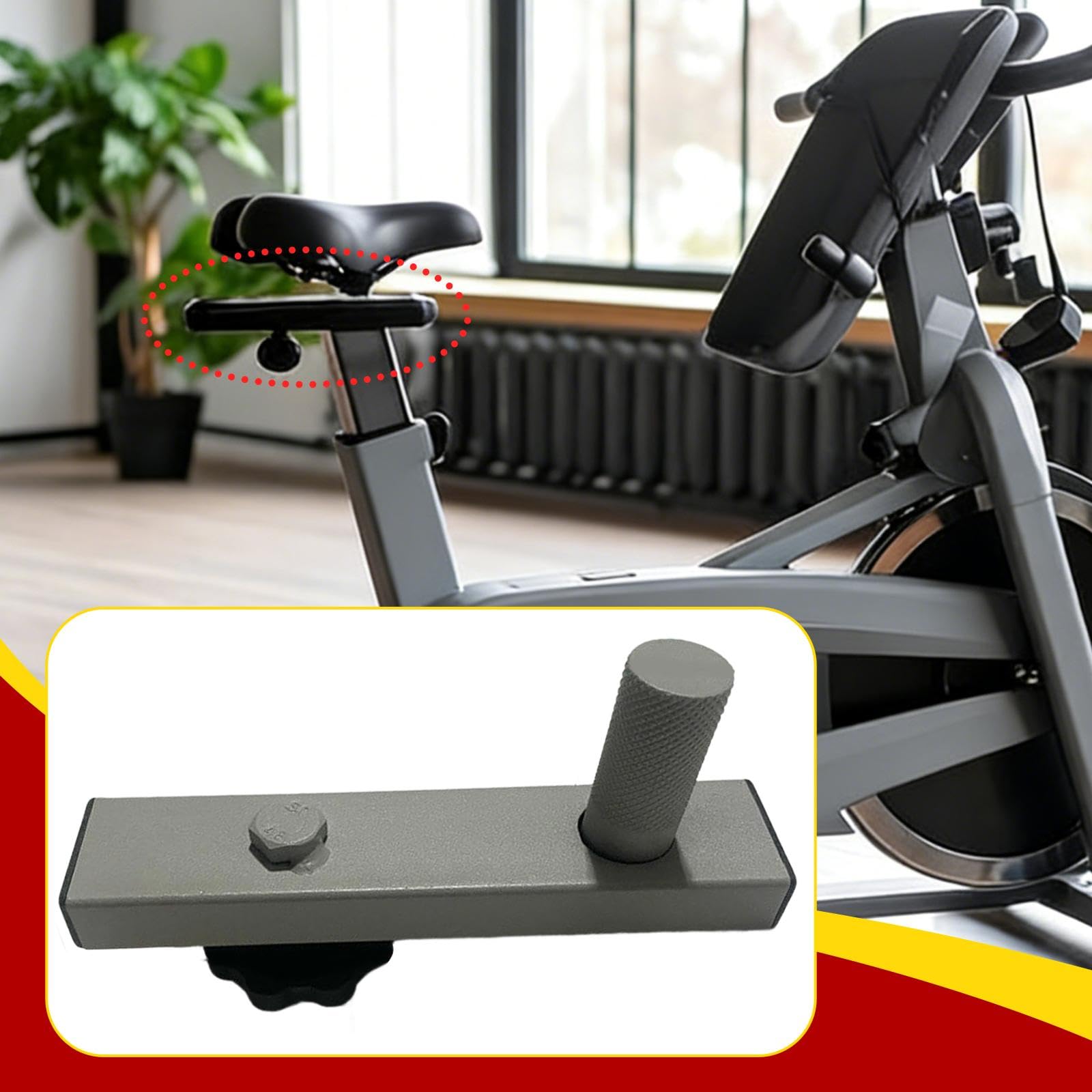 Oshhni Bloque Deslizante para Asiento de Bicicleta de, Gris, Accesorio preciso, repuestos, Deslizador Profesional para sillín de Bicicleta de