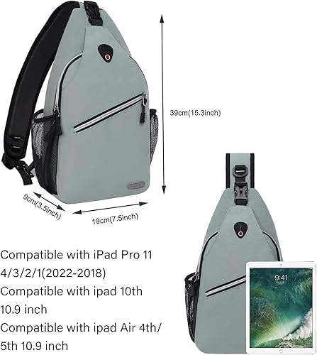 Vista 170 de Mosiso - Mochila bandolera multiusos, para viajes, senderismo, etc.