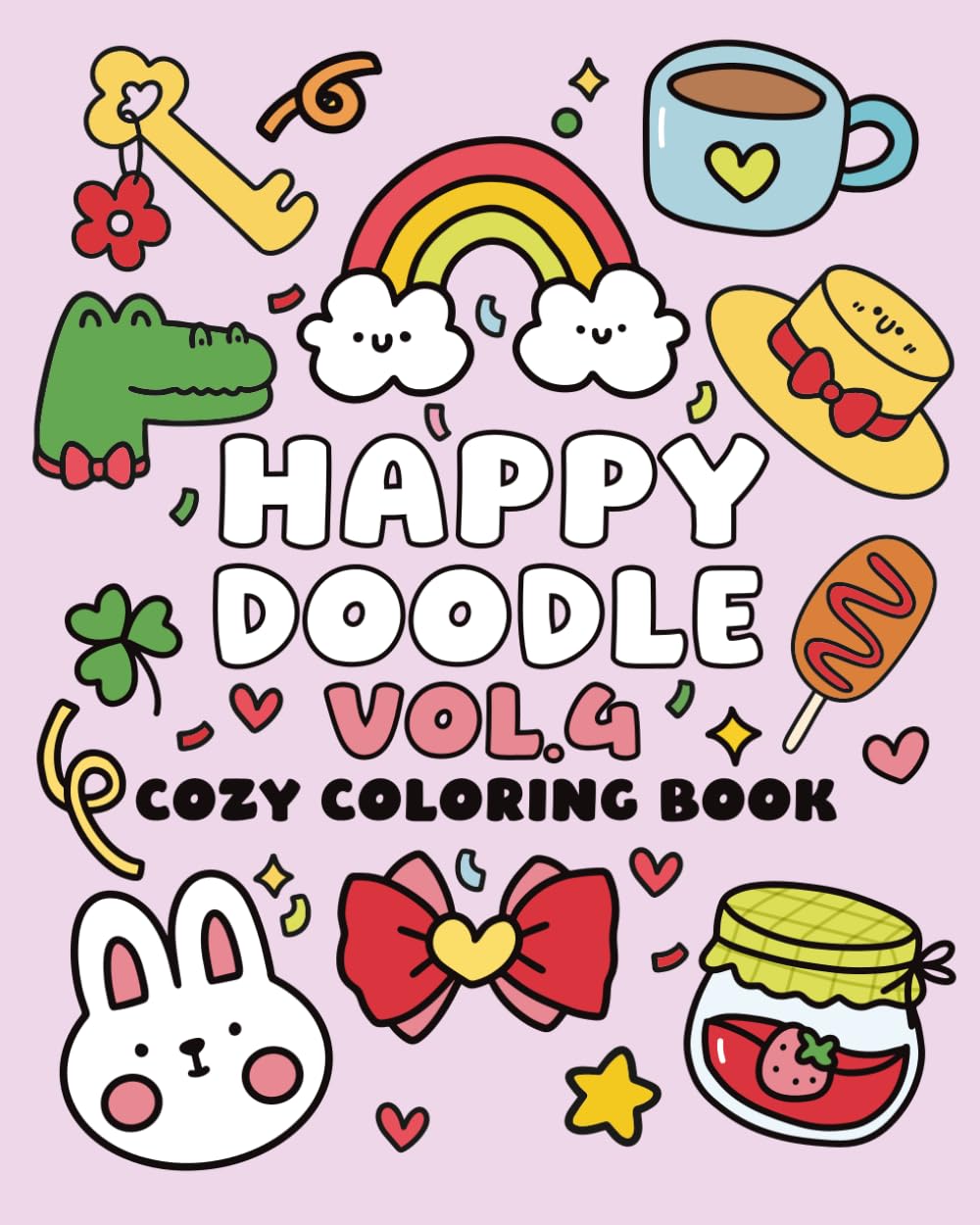 HAPPY DOODLE VOL.4: BOLD AND EASY COLORING BOOK
