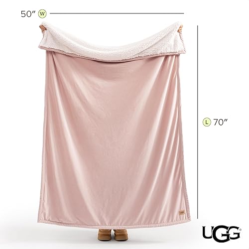 Miniatura 8 de UGG Bliss - Manta de felpa suave de vellón para cama o sofá, de gran tamaño, cálida, reversible, lavable a máquina, peso medio, decoración del