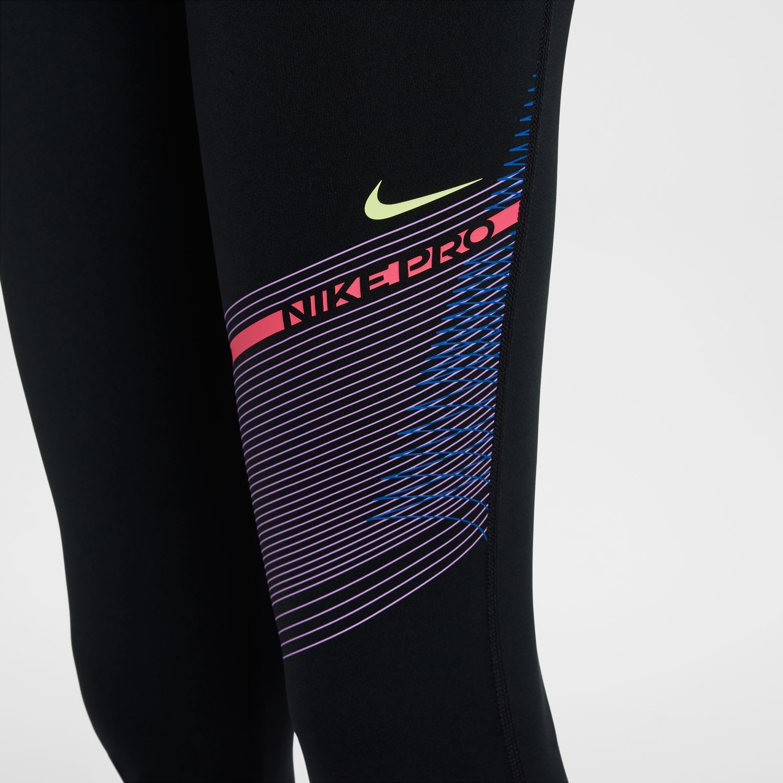 NIKE Pro Dri-Fit-Leggings Für Mädchen, Black, HF8852-010, M