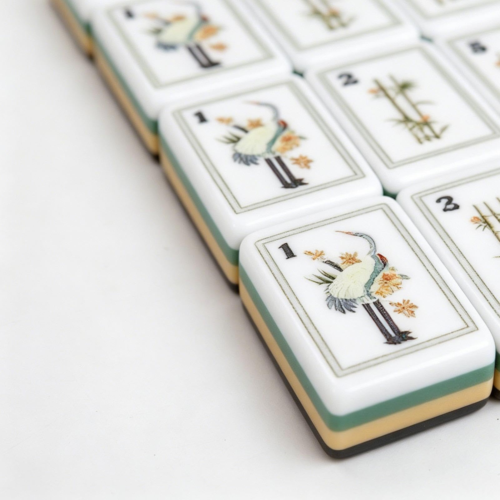 de Tuiles Mahjong 160 pièces en acrylique américain gravé avec dés