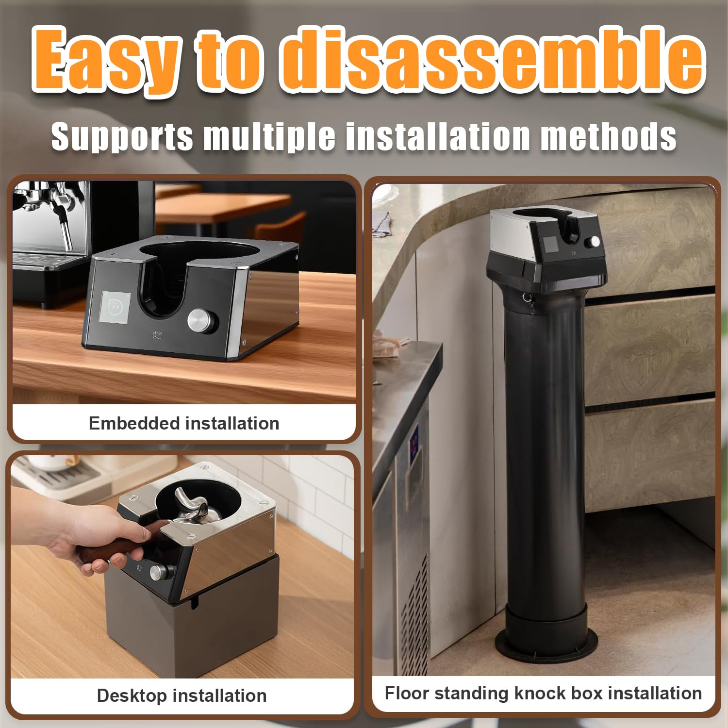 Máquina automática de Limpieza de posos y sustituto de la Caja de posos sin Necesidad de Tocar, Velocidad Estable de 400 RPM, construcción de Acero Inoxidable 220V