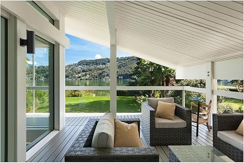 Miniatura 4 de Progress Lighting Cylinder Collection - Farol de pared LED para exteriores, 5 pulgadas, color negro