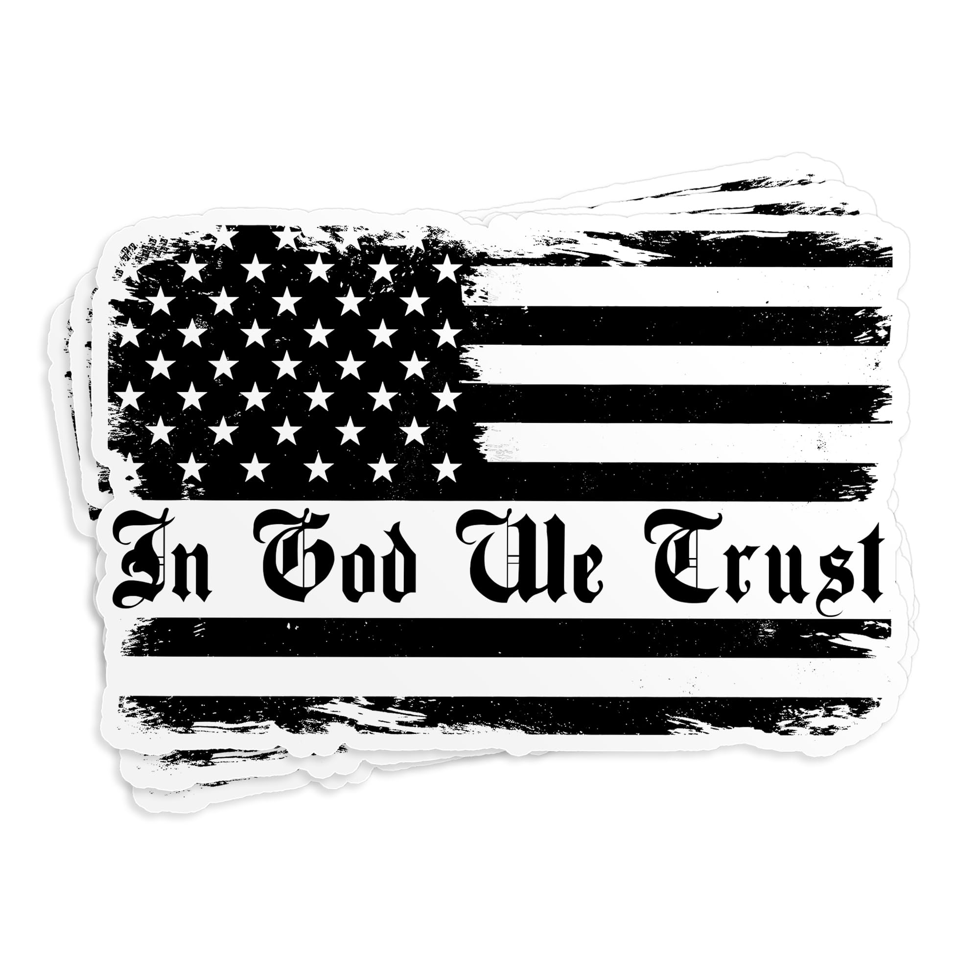 Photo 1 of (3Pcs - 3") in God We Trust Sticker, American Flag Christian Faith Decal Religious Bible Verse Waterproof Die-Cut Vinyl Sticker for Laptop, Water Bottle, Hard Hat Gift for Him Men Father 3 Inches