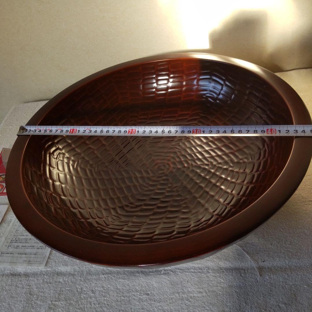 Amazon｜木曽漆器 45㎝ 木鉢 こね鉢 盛り鉢 大鉢｜そば・うどん用具 