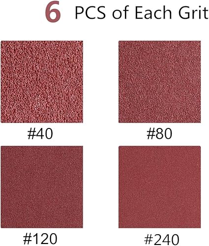 Miniatura 8 de 6 correas de lijado de 48 pulgadas para lijadora de banda de 6 x 48, 2 cada una de 40 80 120 240 granos de papel de lija abrasivo de óxido de