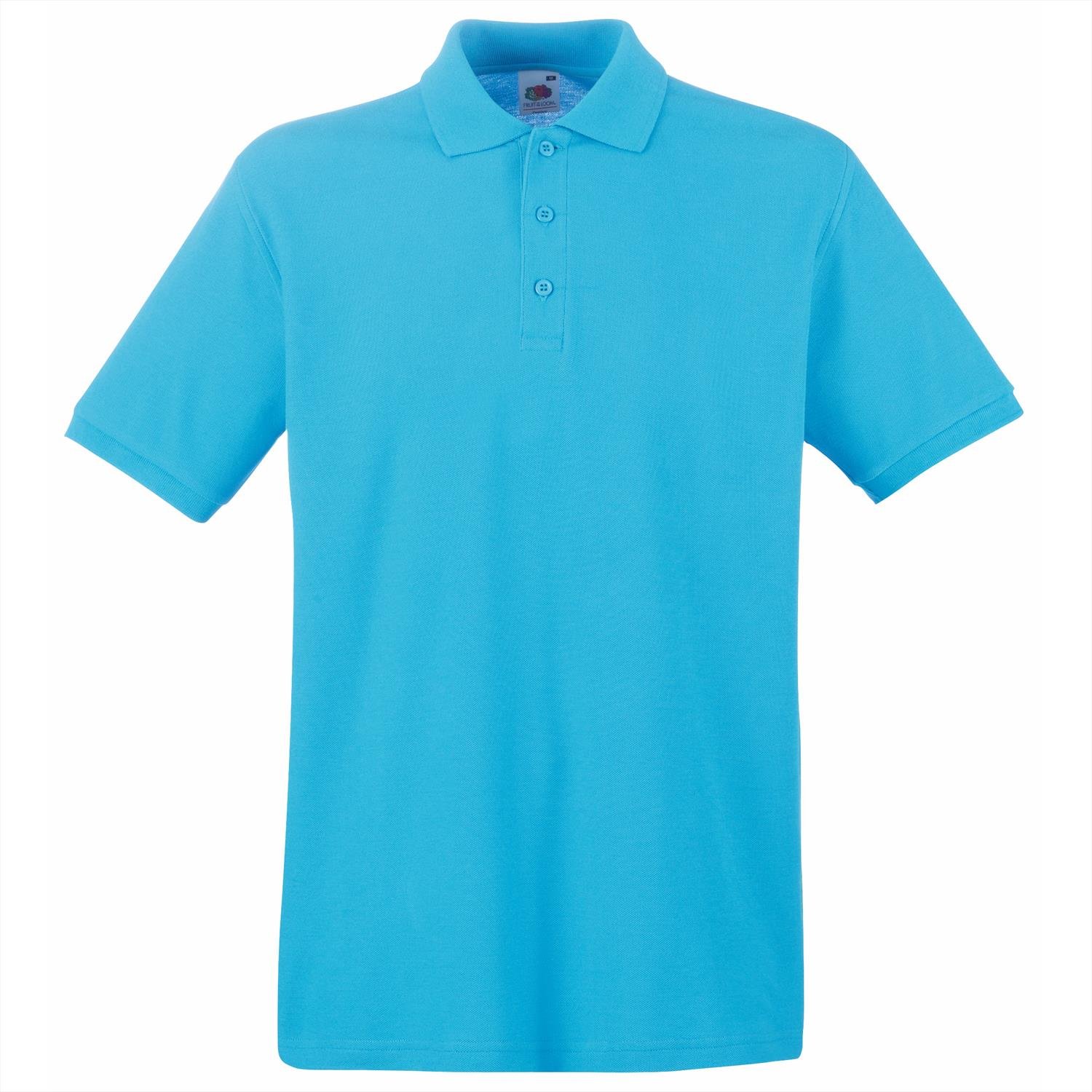 Fruit of the Loom Premium polo Azure Blue 3XL