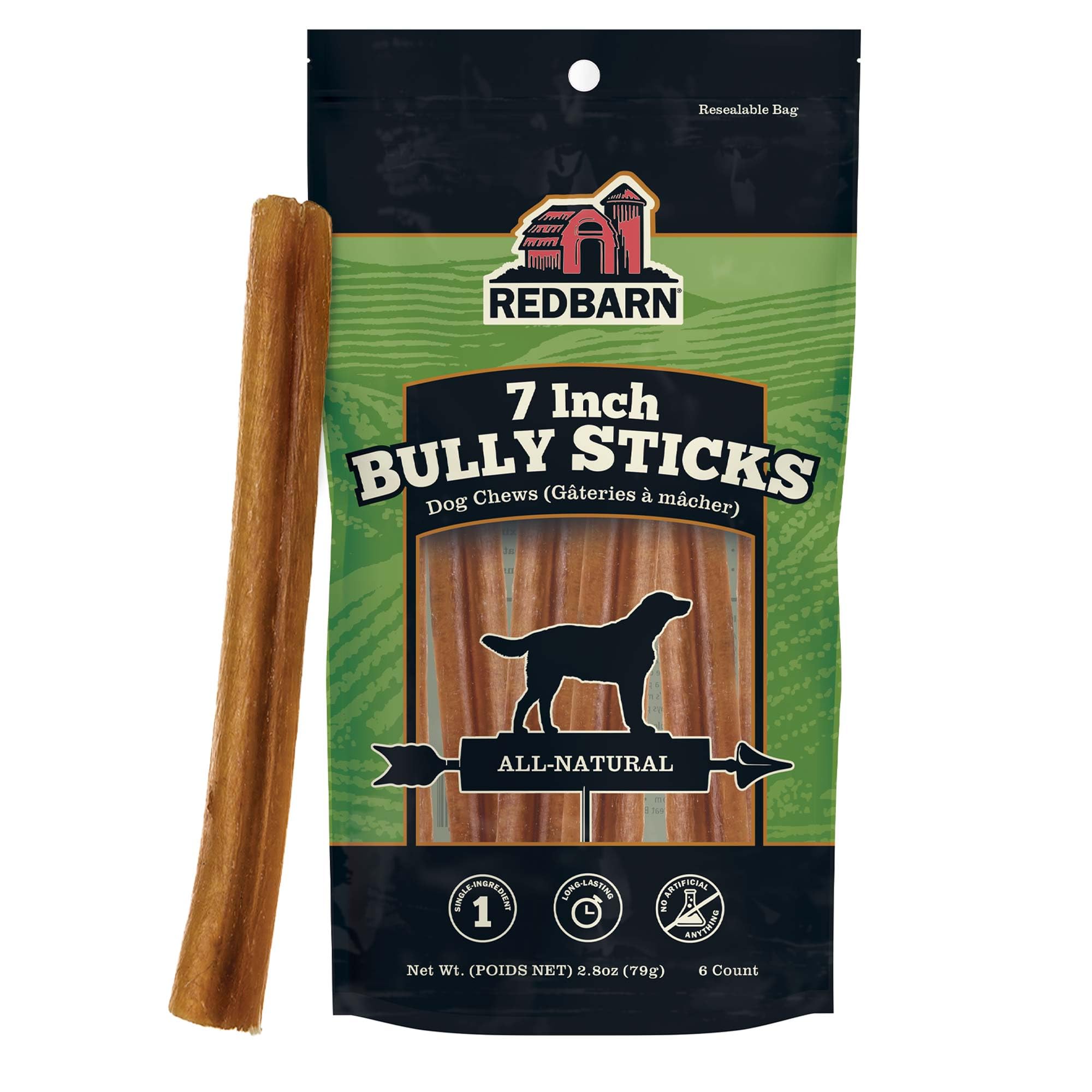 Redbarn Naturals 7" Bully 6Pk