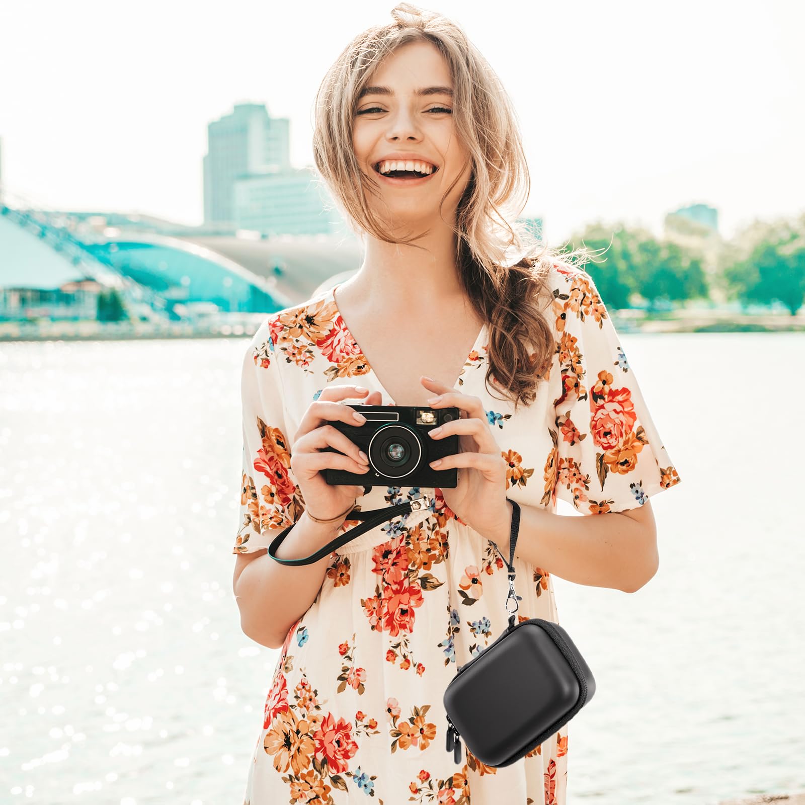 ProCase Étui pour Appareil Photo Canon G7X Mark III/II, SX740 HS, Sony ZV‑1F, Ricoh GR III, Lumix TZ99, Kodak WPZ2, Sacoche de Transport pour Caméra Numérique -Noir