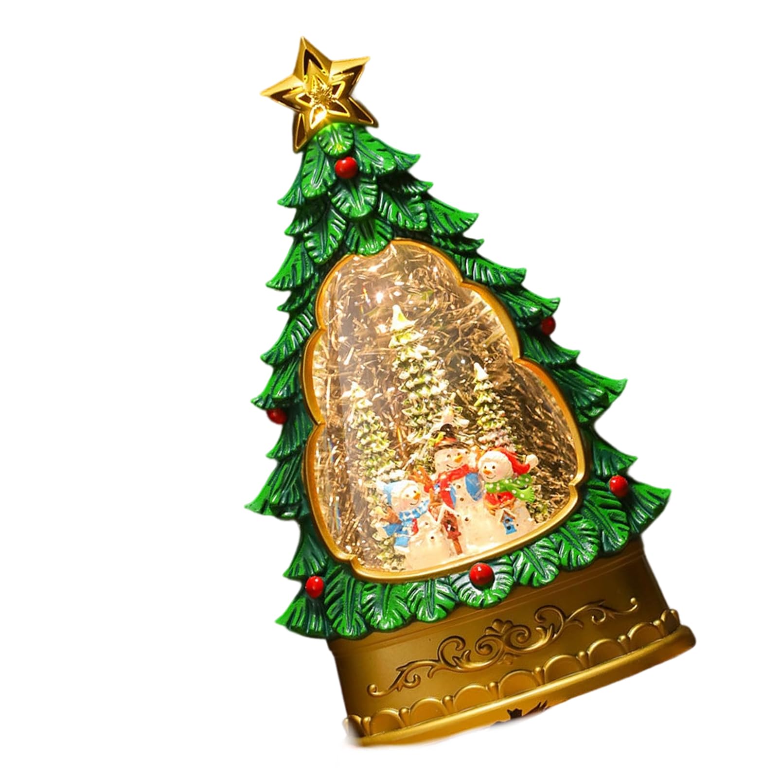 carotoe LED Musical Christmas Tree with Safe PVC & Holiday Tunes for Tabletop Celebrations Glowing Christmas Tree Desktop Ornament