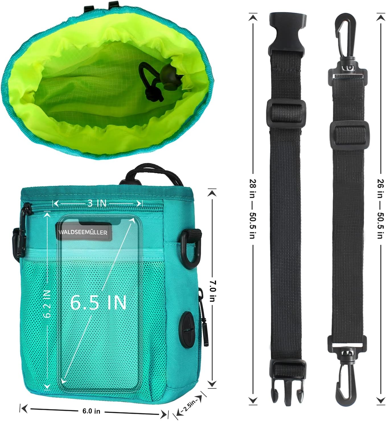 Dog Treat Pouch, Dog Walking Bag Treat Pouch for Dog Training with