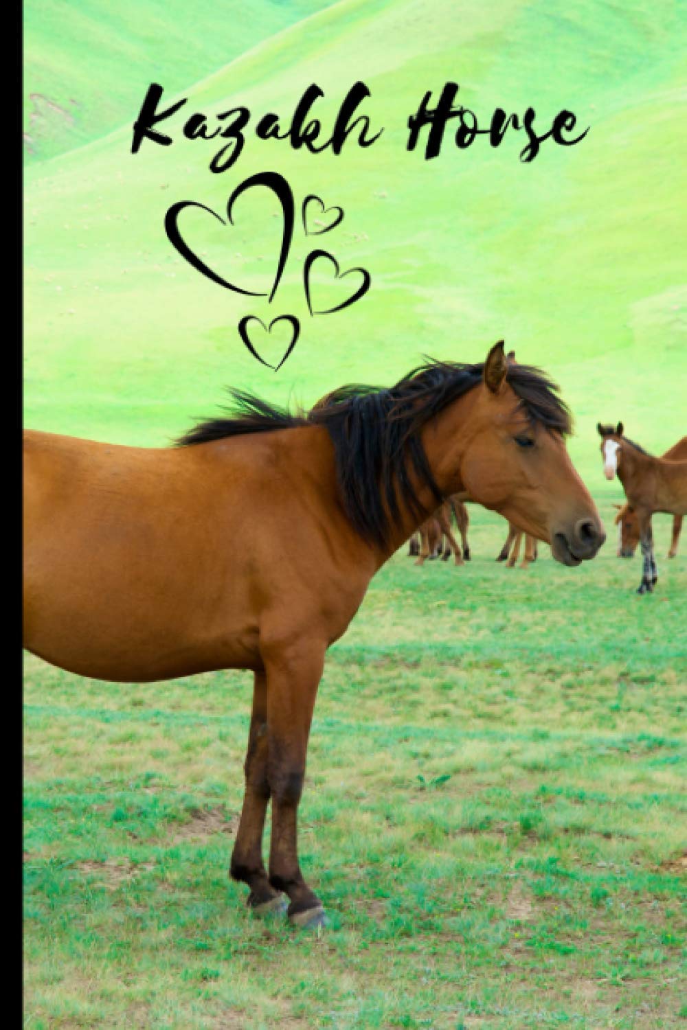 Kazakh Horse Notebook For Horse Lovers: Composition Notebook 6x9" Blank Lined Journal