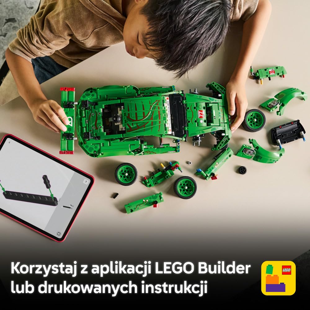 LEGO Technic Samochód Porsche 911 GT3 R REXY AO Racing 42224 | Model samochodu, klocki konstrukcyjne, prezent dla fana motoryzacji 11+, zestaw edukacyjny dla dzieci, 1313 elementów