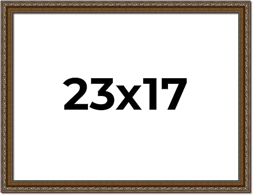 Miniatura 62 de Marco de fotos completo de madera dorada envejecida de 16 x 20 pulgadas con plexiglás acrílico UV, parte trasera de tablero de espuma y accesorios