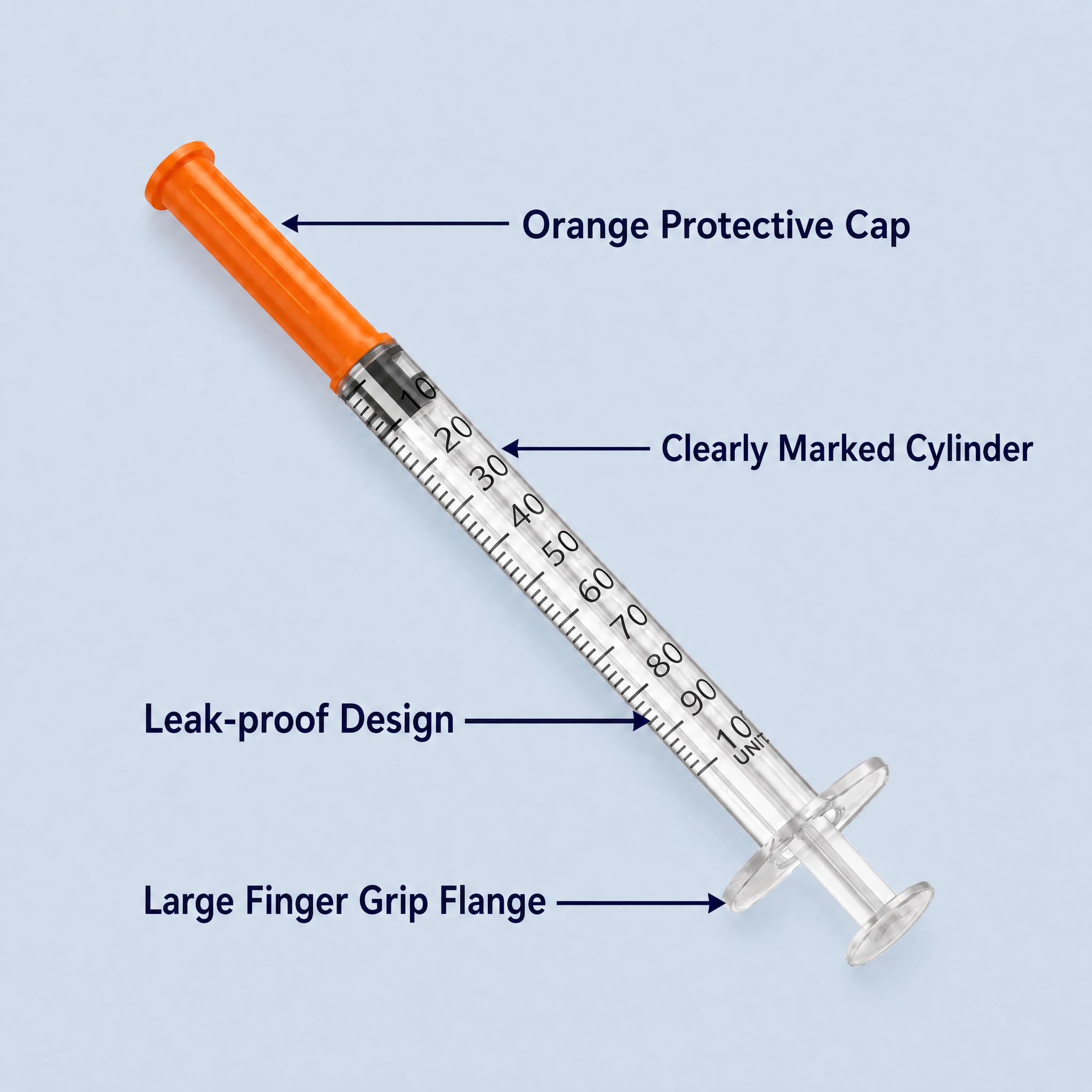 Syringes with Needle, 1ml 30 Gauge 5/16" (8mm), Pack of 30 — Amazon image 3