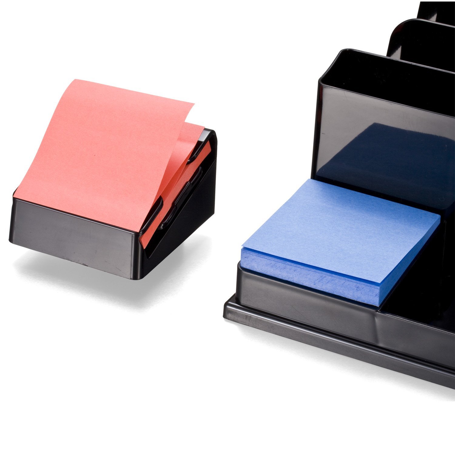 Officemate - Clasificador de carga frontal y organizador con dos bandejas para cartas, color negro (22132)