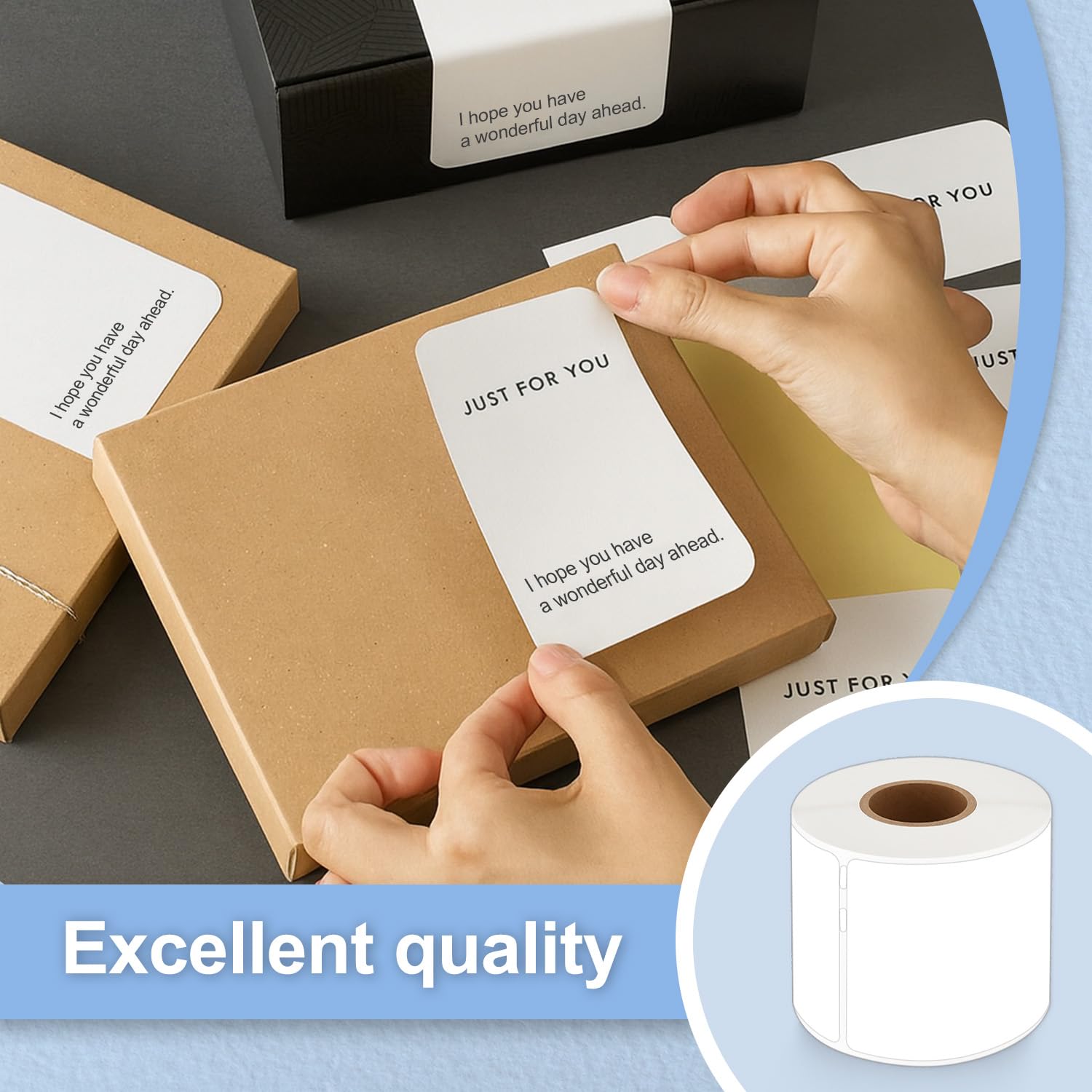 DOREE confezione da 20 etichette indirizzo 99014 S0722430, 54 x 101 mm,220 etichette per rotolo, compatibile con Dymo LabelWriter 4XL 450 400 330 320 311.