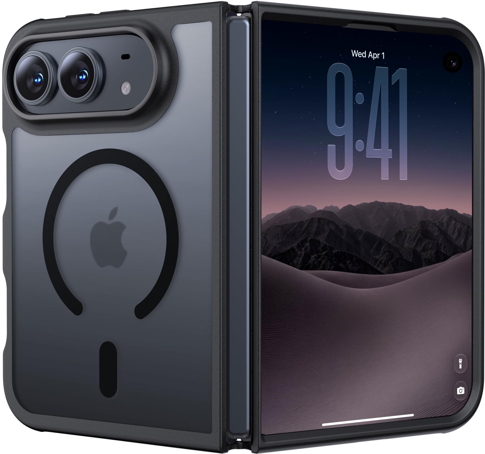 Magnetic for iPhone Duo Case Heavy Duty Protection Black