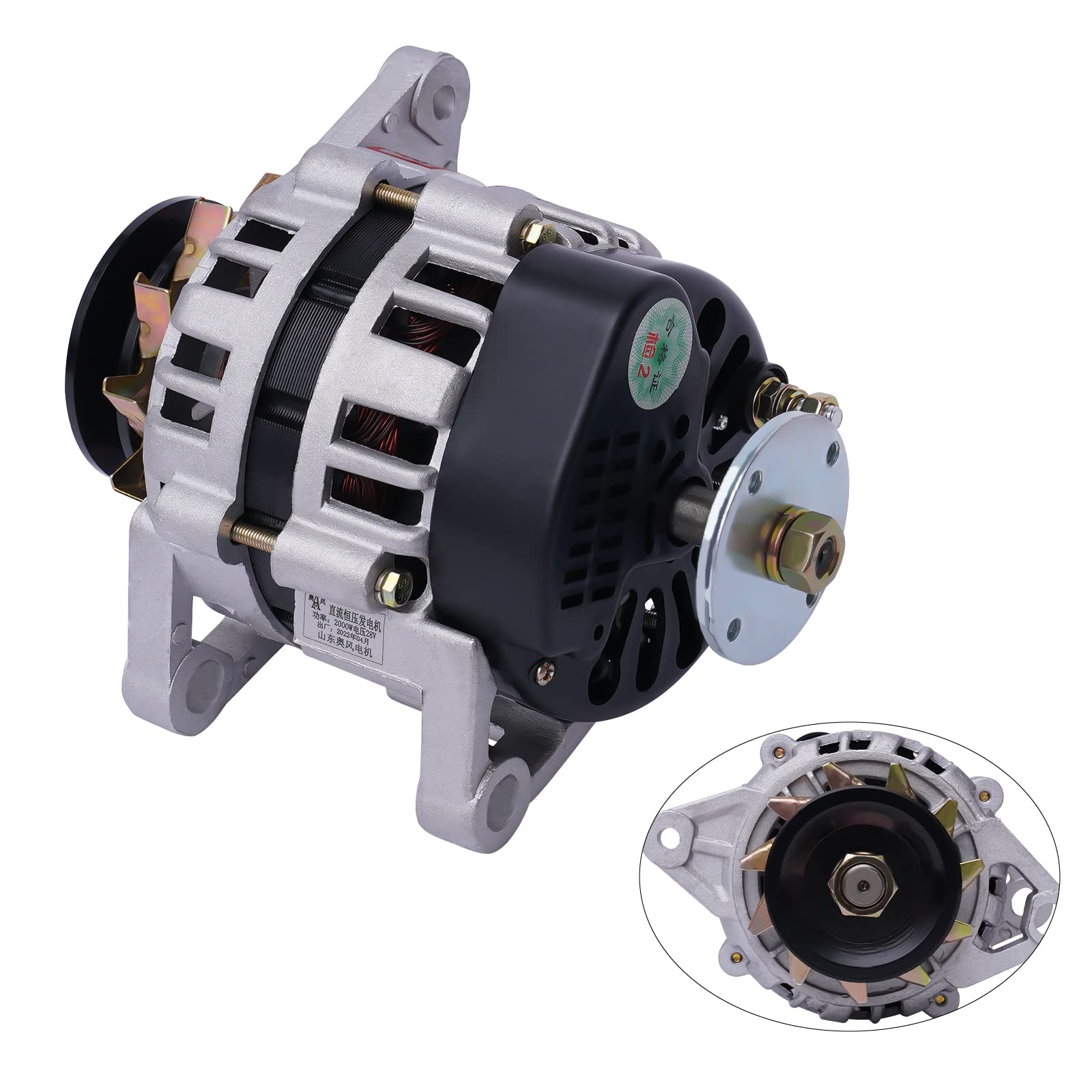 Werkzeuge Permanentmagnet-Gleichstromgenerator, 2000 W, 24 V, Lichtmaschine mit niedriger Geschwindigkeit, Aufladen des Permanentmagnet-Synchrongenerators, 4000 U/min, Zweiradgener
