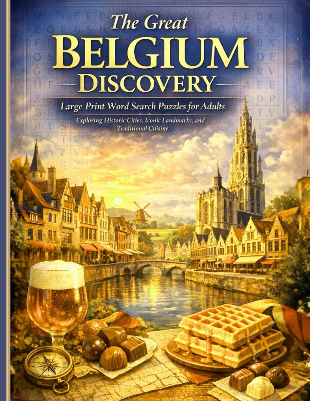 The Great Belgium Discovery: Large Print Word Search Puzzles for Adults Exploring Historic Cities, Iconic Landmarks, and Traditional Cuisine