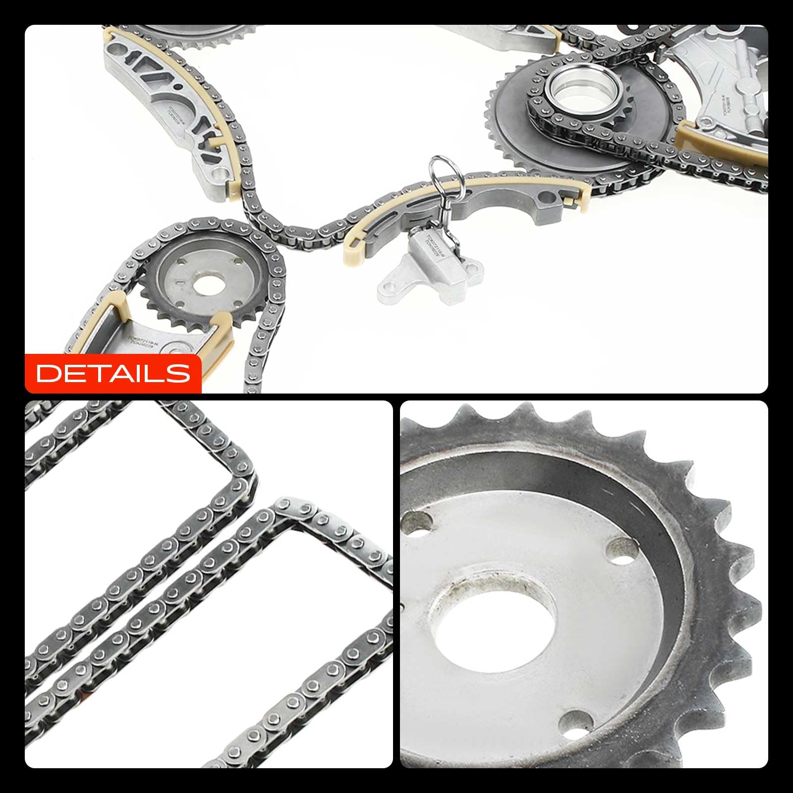 Frankberg Kit catena di distribuzione 06E109229F | Compatibile con: A4 8EC, A6 Allroad 4FH, A8 4E2 4E8, A4 Cabriolet 8HE, A6 4F2, A6 Avant 4F5, A4 Avant 8ED