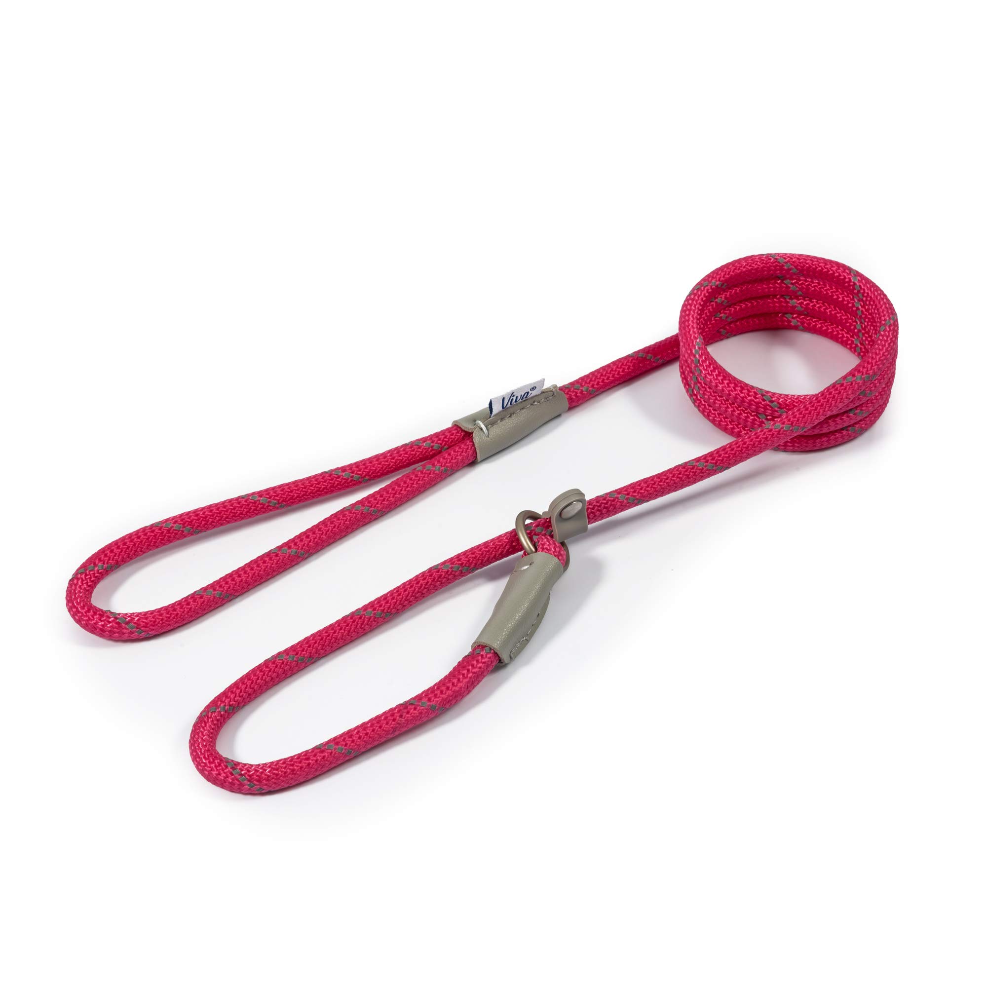 Ancol Viva Rope Slip Leads For Dogs - X 120Cm Pink 1.0Cm